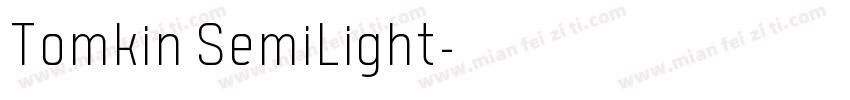 Tomkin SemiLight字体转换